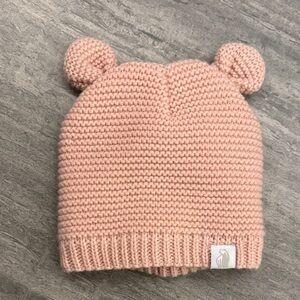 Adorable Pink Knit Hat with Bear Ears by Rugged Bear
